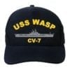 CV 7 USS Wasp Embroidered Hat