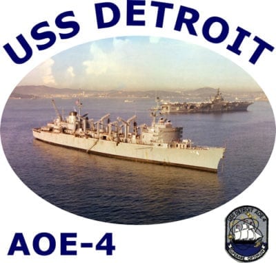 AOE 4 USS Detroit 2-Sided Photo T Shirt