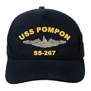 SS 267 USS Pompon Embroidered Hat