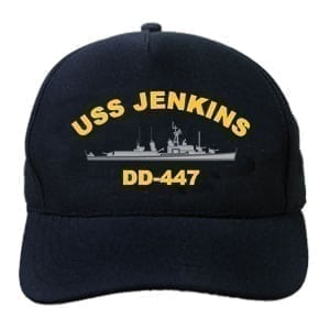 DD 447 USS Jenkins Embroidered Hat