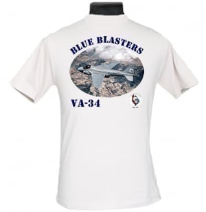 VA 34 Blue Blasters Intruder 2-Sided Photo T Shirt