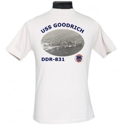 DDR 831 USS Goodrich 2-Sided Photo T Shirt