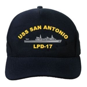 LPD 17 USS San Antonio Embroidered Hat