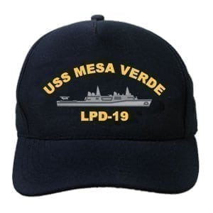 LPD 19 USS Mesa Verde Embroidered HAT