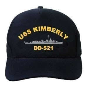 DD 521 USS Kimberly Embroidered Hat