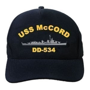 DD 534 USS McCord Embroidered Hat