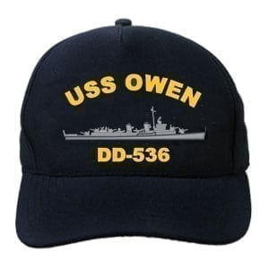DD 536 USS Owen Embroidered Hat