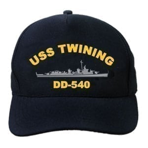 DD 540 USS Twining Embroidered Hat