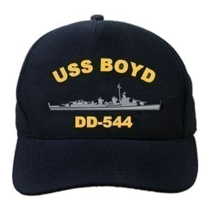 DD 544 USS Boyd Embroidered Hat