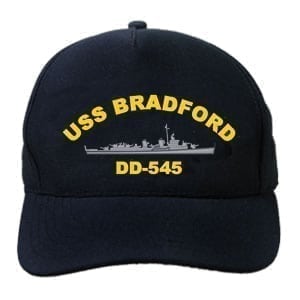 DD 545 USS Bradford Embroidered Hat