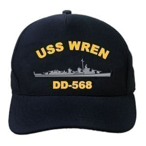DD 568 USS Wren Embroidered Hat