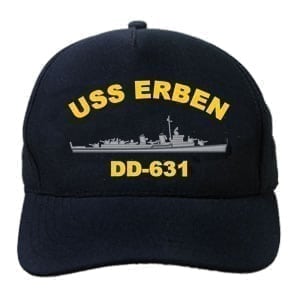 DD 631 USS Erben Embroidered Hat
