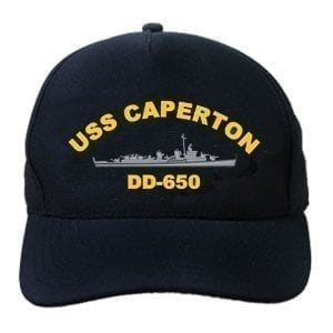 DD 650 USS Caperton Embroidered Hat