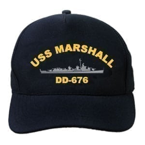 DD 676 USS Marshall Embroidered Hat