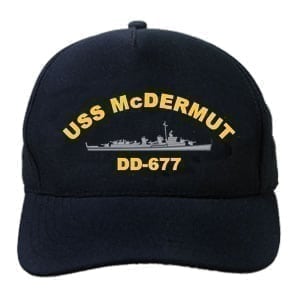 DD 677 USS McDermut Embroidered Hat