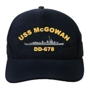 DD 678 USS McGowan Embroidered Hat