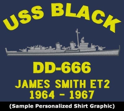 DDG 11 USS Sellers Embroidered Polo Shirt