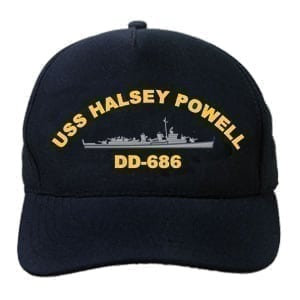DD 686 USS Halsey Powell Embroidered Hat