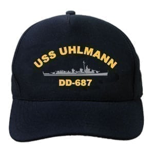 DD 687 USS Uhlmann Embroidered Hat