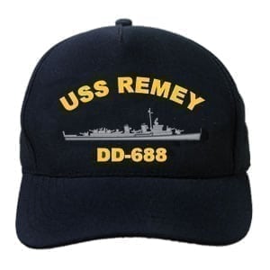 DD 688 USS Remey Embroidered Hat
