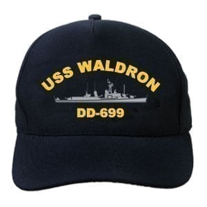 DD 699 USS Waldron Embroidered Hat