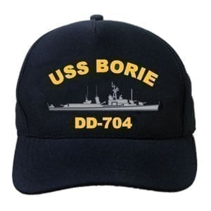 DD 704 USS Borie Embroidered Hat