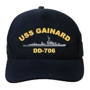 DD 706 USS Gainard Embroidered Hat