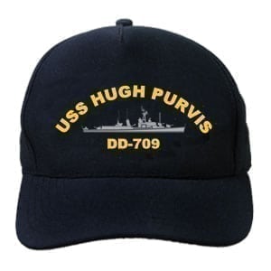 DD 709 USS Hugh Purvis Embroidered Hat