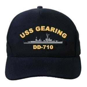 DD 710 USS Gearing Embroidered Hat
