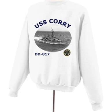 DD 817 USS Corry Photo Sweatshirt