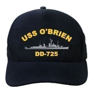 DD 725 USS O'Brien Embroidered Hat