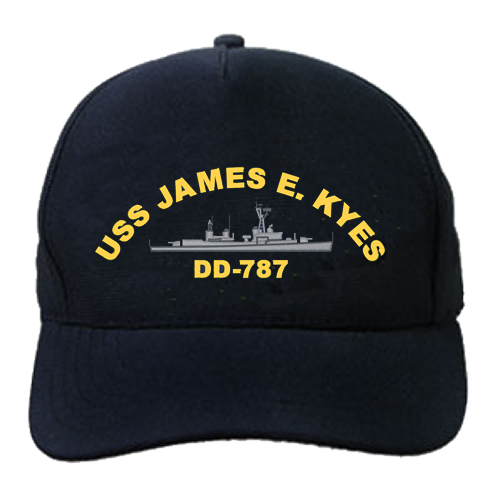 DD 787 USS James E Kyes Embroidered Hat