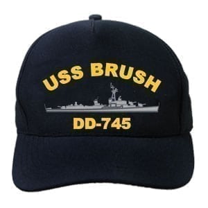 DD 745 USS Brush Embroidered Hat