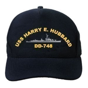 DD 748 USS Harry E Hubbard Embroidered Hat