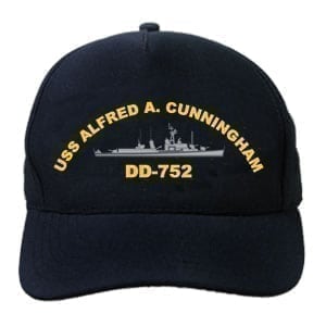 DD 752 USS Alfred A Cunningham Embroidered Hat