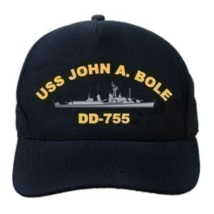 DD 755 USS John A Bole Embroidered Hat