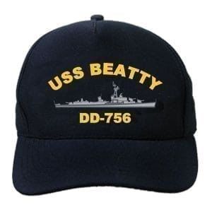 DD 756 USS Beatty Embroidered Hat