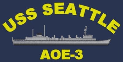 AOE 3 USS Seattle Embroidered Polo Shirt