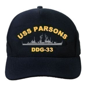 DDG 33 USS Parsons Embroidered Hat