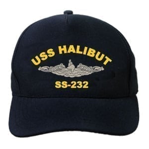 SS 232 USS Halibut Embroidered Hat