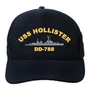 DD 788 USS Hollister Embroidered Hat
