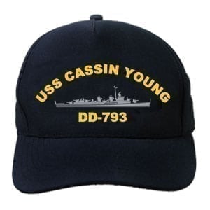 DD 793 USS Cassin Young Embroidered Hat
