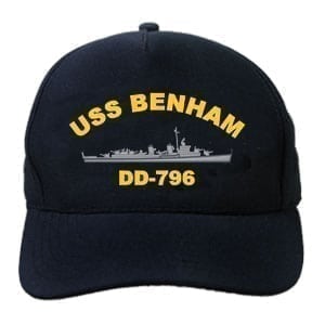 DD 796 USS Benham Embroidered Hat