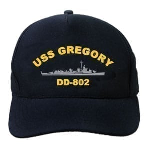 DD 802 USS Gregory Embroidered Hat