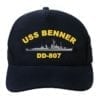 DD 807 USS Benner Embroidered Hat