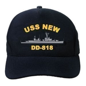 DD 818 USS New Embroidered Hat