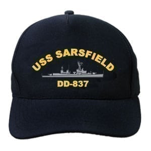 DD 837 USS Sarsfield Embroidered Hat