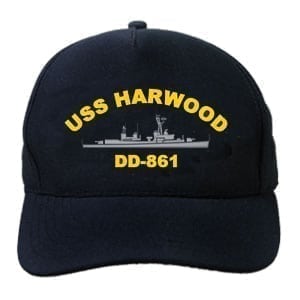 DD 861 USS Harwood Embroidered Hat