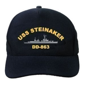 DD 863 USS Steinaker Embroidered Hat