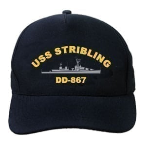 DD 867 USS Stribling Embroidered Hat